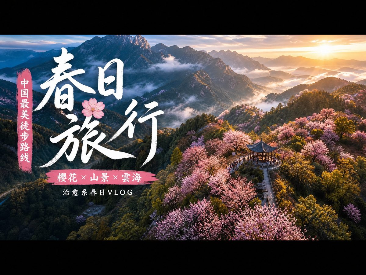 高清3D动漫春日旅行视频演示